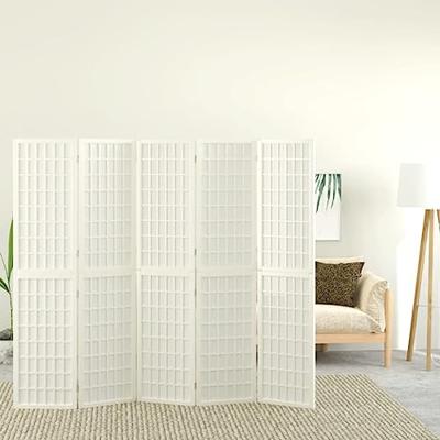 Kamerscherm inklapbaar 5 panelen Japanse stijl 200x170 cm wit Kamerscherm inklapbaar 5 panelen Japanse stijl 200x170 cm wit