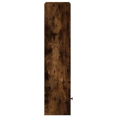 Boekenkast 31x24x102 cm bewerkt hout gerookt eikenkleurig