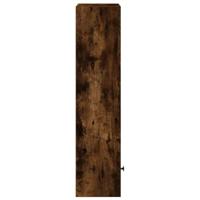 Boekenkast 31x24x102 cm bewerkt hout gerookt eikenkleurig - thumbnail