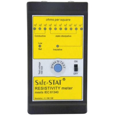 BJZ C-186 108 ESD-testapparatuur Oppervlakteweerstand, Doorgangsweerstand, Afvoerweerstand Incl. opbergtas