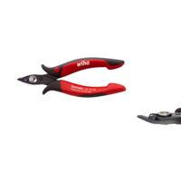 Wiha Zijkniptang Electronic smalle, spitse kop en draadklemveer zonder facet | 126mm/5" - 26813 - 26813 - thumbnail