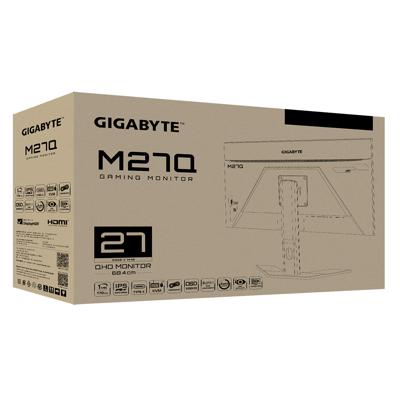 Gigabyte M27Q Gaming monitor Energielabel F (A - G) 68.6 cm (27 inch) 2560 x 1440 Pixel 16:9 1 ms HDMI, DisplayPort, USB 3.0, USB-C, Hoofdtelefoonaansluiting Gigabyte M27Q Gaming monitor Energielabel F (A - G) 68.6 cm (27 inch) 2560 x 1440 Pixel 16:9 1 ms HDMI, DisplayPort, USB 3.0, USB-C, Hoofdtelefoonaansluiting