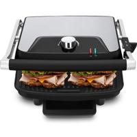 Contactgrill Tosti-apparaat RVS Zwart/Zilver 2200W Cool Touch - thumbnail