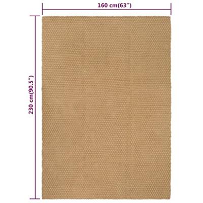VidaXL Vloerkleed rechthoekig 160x230 cm jute naturel