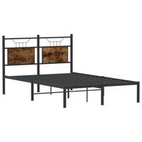 Bedframe zonder matras hout gerookt eikenkleurig 120x200 cm - thumbnail