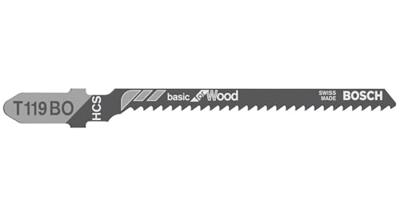 Bosch Accessoires Decoupeerzaagblad T 119 BO Basic for Wood 3st - 2608637788