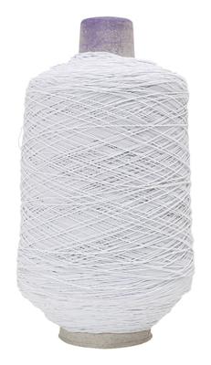 Dun, rond elastisch garen, wit, 1500 m/ 1 rol