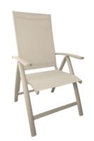 Primero verstelbare tuinstoel latte light - thumbnail