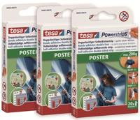 tesa POWERSTRIPS® Poster Dubbelzijdig plakband Wit Inhoud: 60 stuk(s) - thumbnail