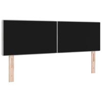 LED Hoofdbord met LED -striplichten Lichtgrijs 80 cm Fluweel - thumbnail