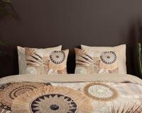HIP Dekbedovertrek "mandala&apos;s en een luipaard" - Taupe - (200x200/220 cm) - Katoen Satijn - thumbnail