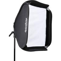 Godox S2 type Bracket Bowens + Softbox 80x80cm + Grid - thumbnail