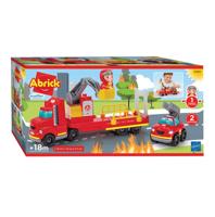 Abrick brandweerwagen met brandweerauto - thumbnail