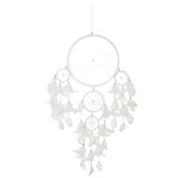 Dromenvanger Wit met Witte Veren (78 x 29 x 2 cm) - thumbnail