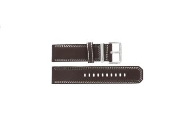 Horlogeband Seiko 7T62-0HM0 / SNAB71P1 / 4LP6JB Leder Bruin 24mm Horlogeband Seiko 7T62-0HM0 / SNAB71P1 / 4LP6JB Leder Bruin 24mm