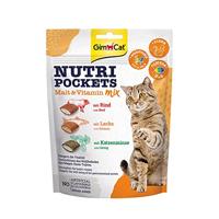 GIMCAT NUTRI POCKETS MALT-VITAMINEMIX 150 GR - thumbnail