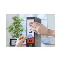 Rugetiket Avery breed 61x192mm zelfklevend geel 100 vel - thumbnail