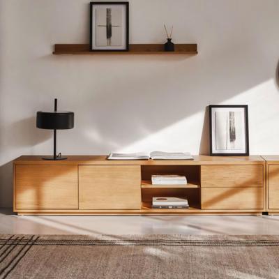 Kave Home TV-meubel 'Abilen' Eiken, 200cm, kleur Naturel Kave Home TV-meubel 'Abilen' Eiken, 200cm, kleur Naturel