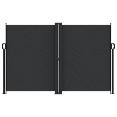 Windscherm uittrekbaar 160x600 cm zwart Windscherm uittrekbaar 160x600 cm zwart