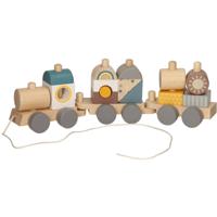 Houten Stapelen Trek Trein - thumbnail