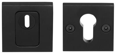 Formani Basics BSQVEIL-KT veiligheidscilinderrozet massief kerntrekbeveiliging SKG*** - mat zwart