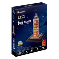 Cubic Fun 3d puzzel big ben met led verlichting - thumbnail