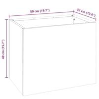 Tuin Bloempot Antraciet Koudgewalst staal - thumbnail