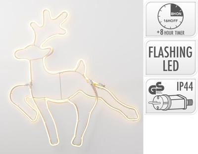 LED slangverlichting rendier bewegend