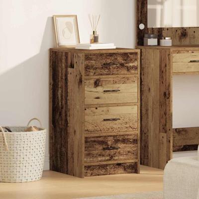 Dressoir met lade Oud hout 40 x 41 x 75 cm Bewerkt hout