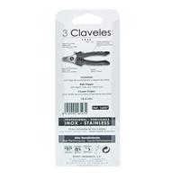Nagelknipper 3 Claveles Zwart/Rood Roestvrij staal - thumbnail