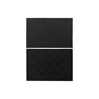 Deurmat DKD Home Decor Zwart Rubber 2 Stuks (60 x 40 x 0,3 cm) Deurmat DKD Home Decor Zwart Rubber 2 Stuks (60 x 40 x 0,3 cm)