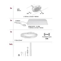 Paulmann RoundMac 94416 Kabelsysteem compleet LED vast ingebouwd LED Wit, Chroom - thumbnail