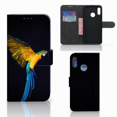 Honor 10 Lite | Telefoonhoesje | Met pasjeshouder | Papegaai Honor 10 Lite | Telefoonhoesje | Met pasjeshouder | Papegaai