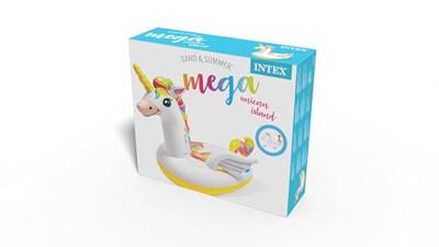 Intex 57291eu opblaasbare mega eenhoorn 251x163x145 cm