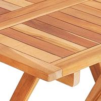 Bistrotafel inklapbaar 60x60x65 cm massief teakhout - thumbnail