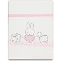 Nijntje laken Grass junior 100 x 150 cm katoen wit/roze - thumbnail