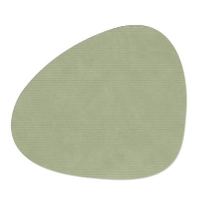 LIND DNA - Dinner Mat Curve - Placemat 37x44cm Corduroy Olive Green
