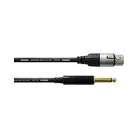 Cordial CCM 7,5 FP XLR Verbindingskabel [1x XLR-bus - 1x Jackplug male 6,3 mm] 7.50 m Zwart - thumbnail