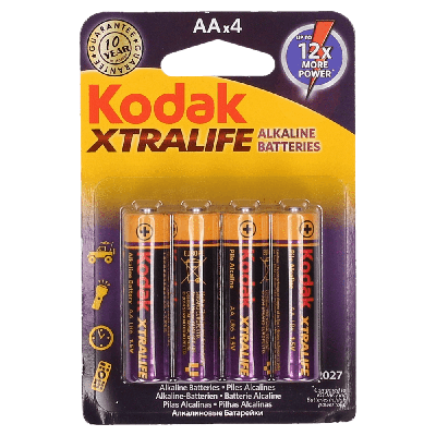 Kodak XTRALIFE alkaline AA battery (4 pack)