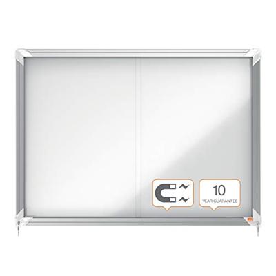 Nobo Premium Plus binnenvitrine, schuifdeuren met hoekslot, magnetisch, 8 x A4