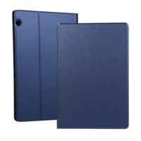 Universele lente textuur TPU beschermende case voor Huawei MediaPad T5 met houder (donkerblauw) - thumbnail