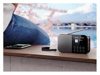 Sharp Outdoorradio FM, DAB Bluetooth Acculaadfunctie, Voelbare toetsen Zwart - thumbnail