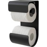 Toiletrolhouder dubbel Sealskin Brix Zwart - thumbnail