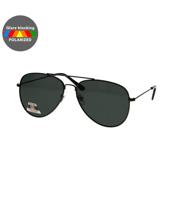 Spectrum polarized zonnebril piloot zwart groen heren - thumbnail