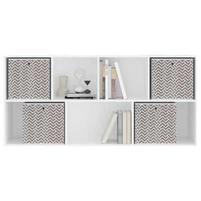 VidaXL Opbergboxen 4 st inklapbaar 32x32x32 cm ongeweven stof bruin VidaXL Opbergboxen 4 st inklapbaar 32x32x32 cm ongeweven stof bruin