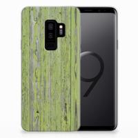 Samsung Galaxy S9 Plus | Bumper Hoesje | Green Wood - thumbnail