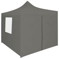 VidaXL Vouwtent pop-up met 4 zijwanden 3x3 m antraciet - thumbnail