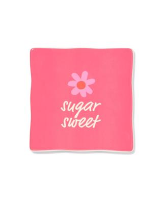 HEMA Tegel 10x10cm keramiek bloem 'sugar sweet' roze