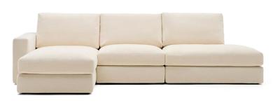 Kave Home 5-zits Loungebank 'Alea' Links, kleur Ecru