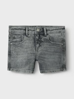 Name it zomer jeans short meisjes - licht grijs denim - Nkfsalli